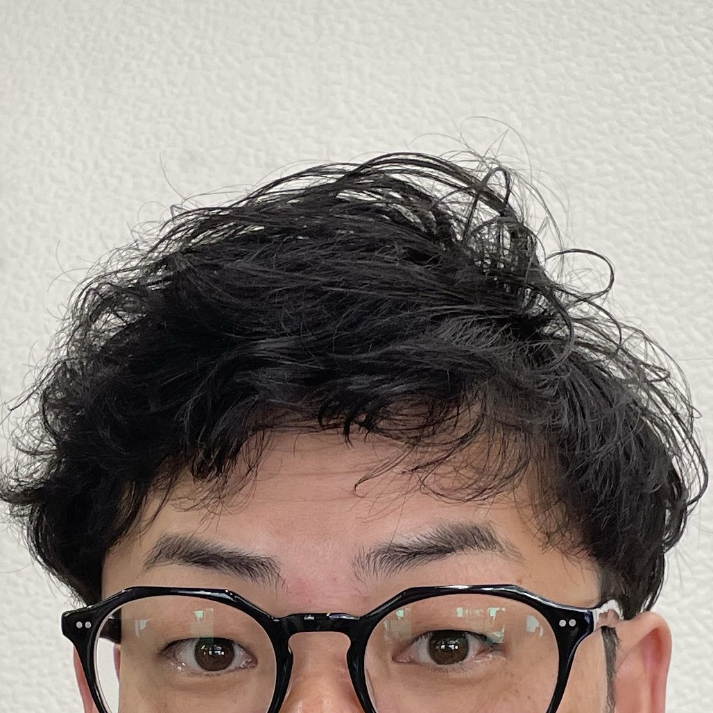 ツーブロックくせ毛風ナチュラルパーマ